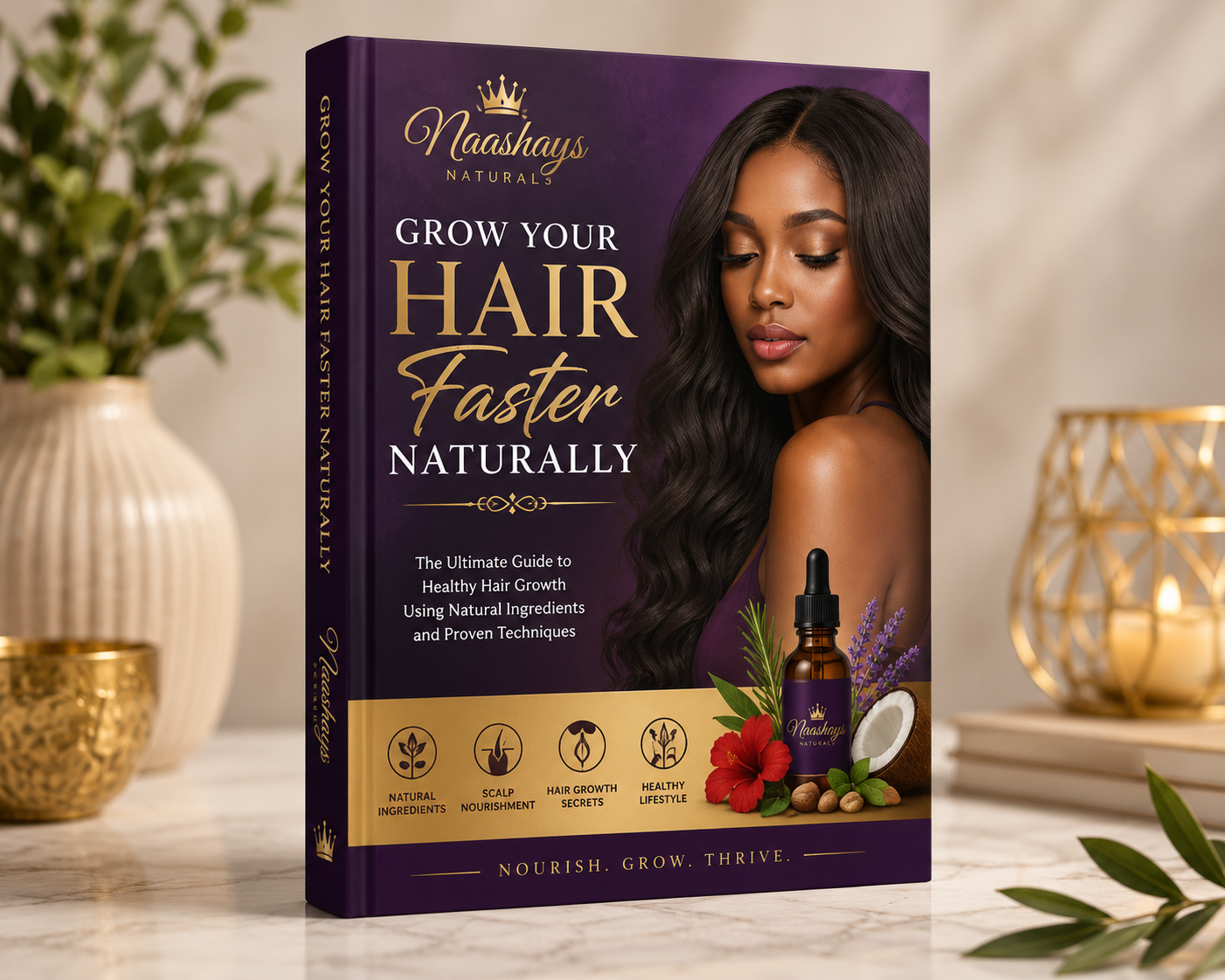 Grow your Hair Faster Naturally- The Complete Hair Care Ebook