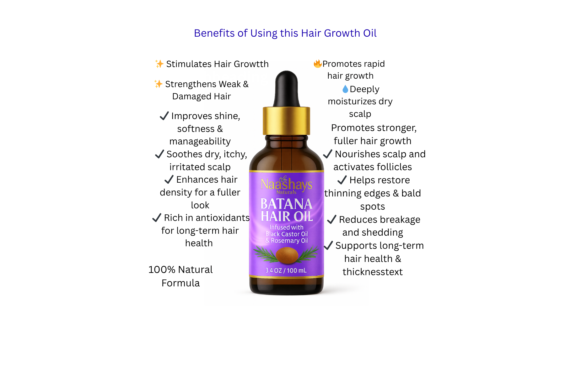 Batana Hair growth Oil. Healthy scalp, promoting hair growth. 3.4OZ